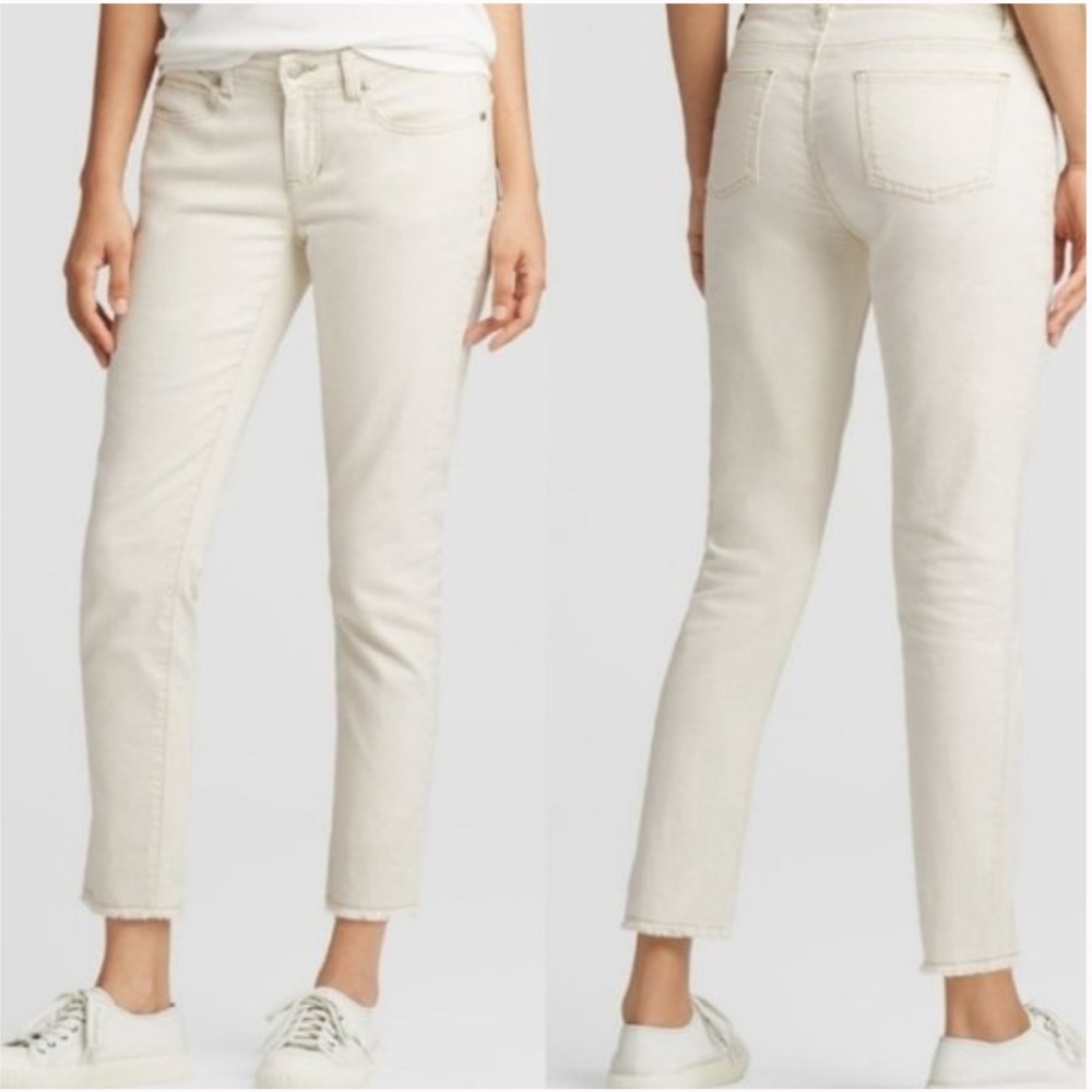 Eileen Fisher Organic Cotton Slim Ankle Jeans